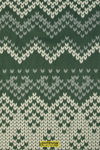 Knit Purl Polar Fleece Dark Sage / Ivory