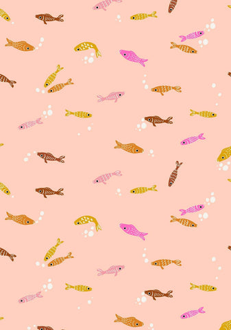 Koi Pond Fishies By Rashida Coleman-Hale Of Ruby Star Society For Moda Peach Fizz