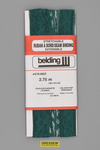 Lace Seam Binding Mallard