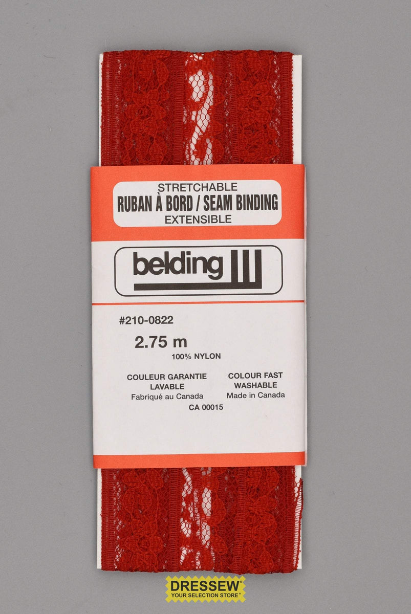 Lace Seam Binding Red – Dressew Supply Ltd.