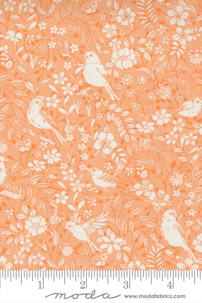 Lady Bird Birdie By Crystal Manning For Moda Cantaloupe