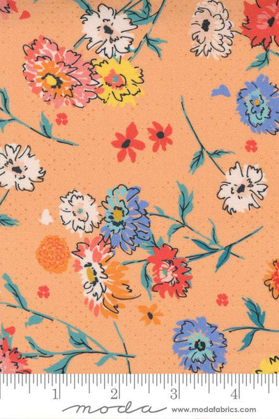 Lady Bird Full Bloom By Crystal Manning For Moda Cantaloupe