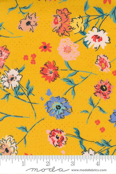 Lady Bird Full Bloom By Crystal Manning For Moda Saffron