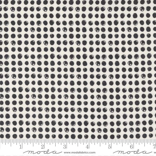 Late October Dots By Sweetwater For Moda Vanilla / Black