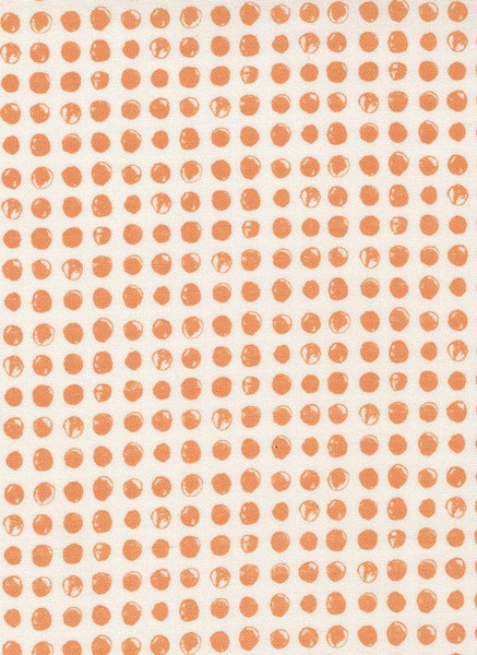 Late October Dots By Sweetwater For Moda Vanilla / Orange