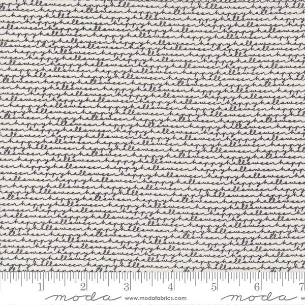 Late October Happy Halloween By Sweetwater For Moda Vanilla / Black