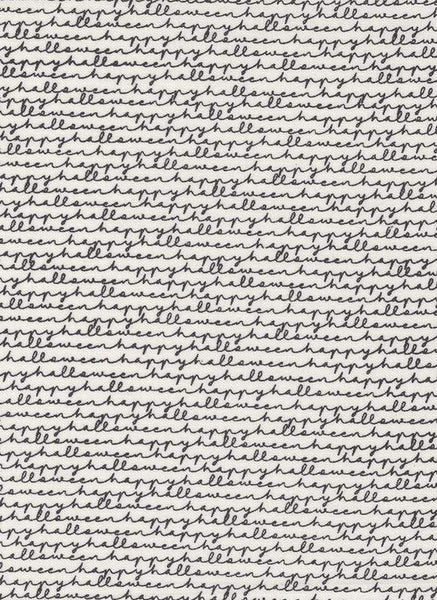 Late October Happy Halloween By Sweetwater For Moda Vanilla / Black