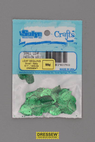 Leaf Sequins Small Kelly