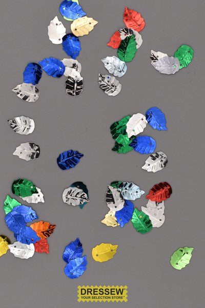 Leaf Sequins Small Multi