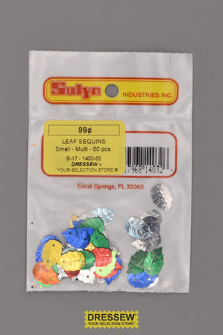 Leaf Sequins Small Multi