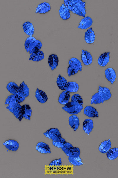 Leaf Sequins Small Royal