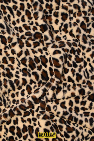 Leopard Faux Fur Cream / Brown / Black