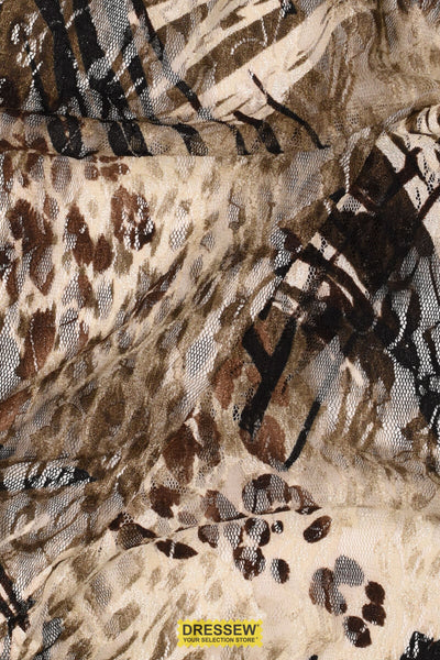 Leopard Lace Taupe / Brown