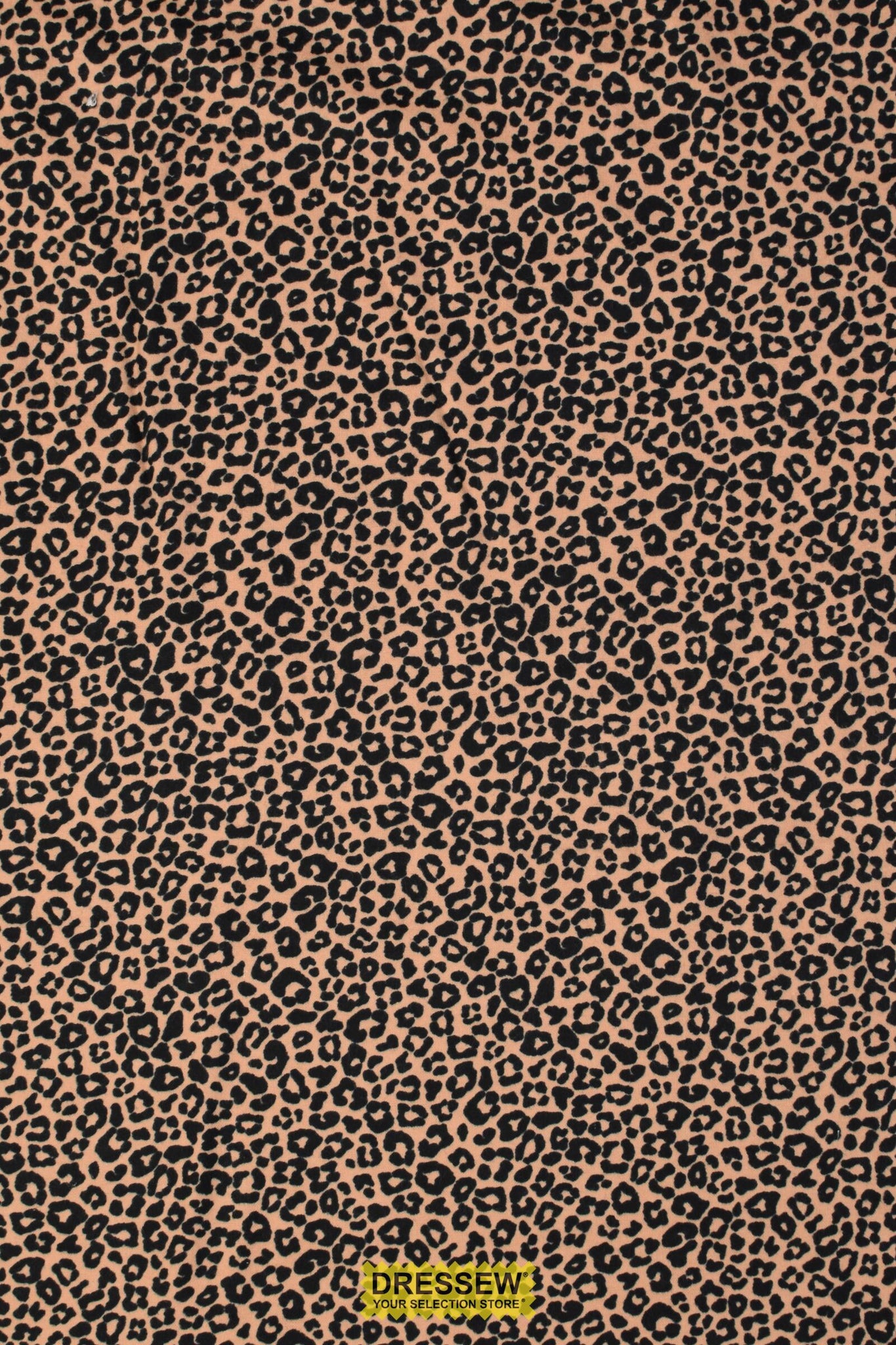 Leopard Print Flannelette Tan / Black