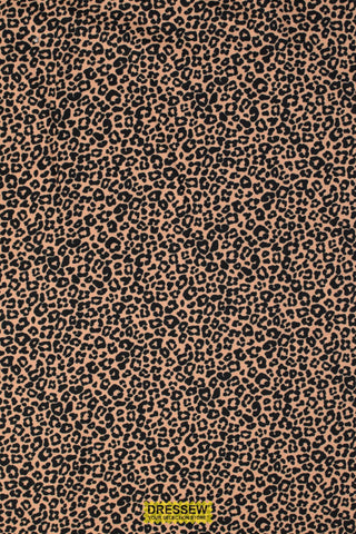 Leopard Print Flannelette Tan / Black