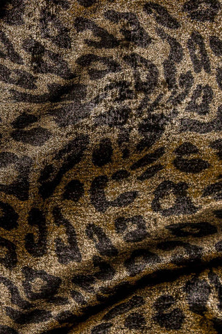 Leopard Shimmer Satin Bronze / Black