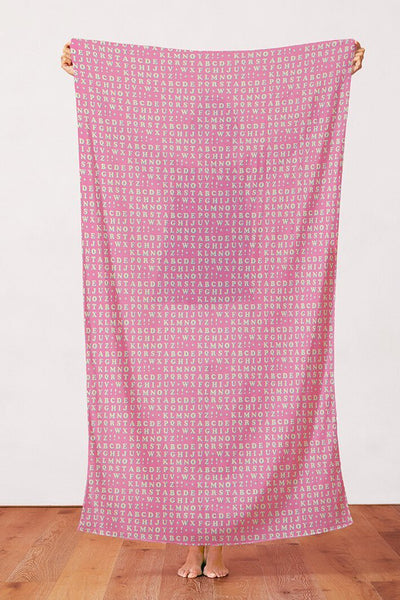 Let the Good Times Roll by Lysa Flower Alphabet Pink