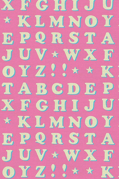 Let the Good Times Roll by Lysa Flower Alphabet Pink