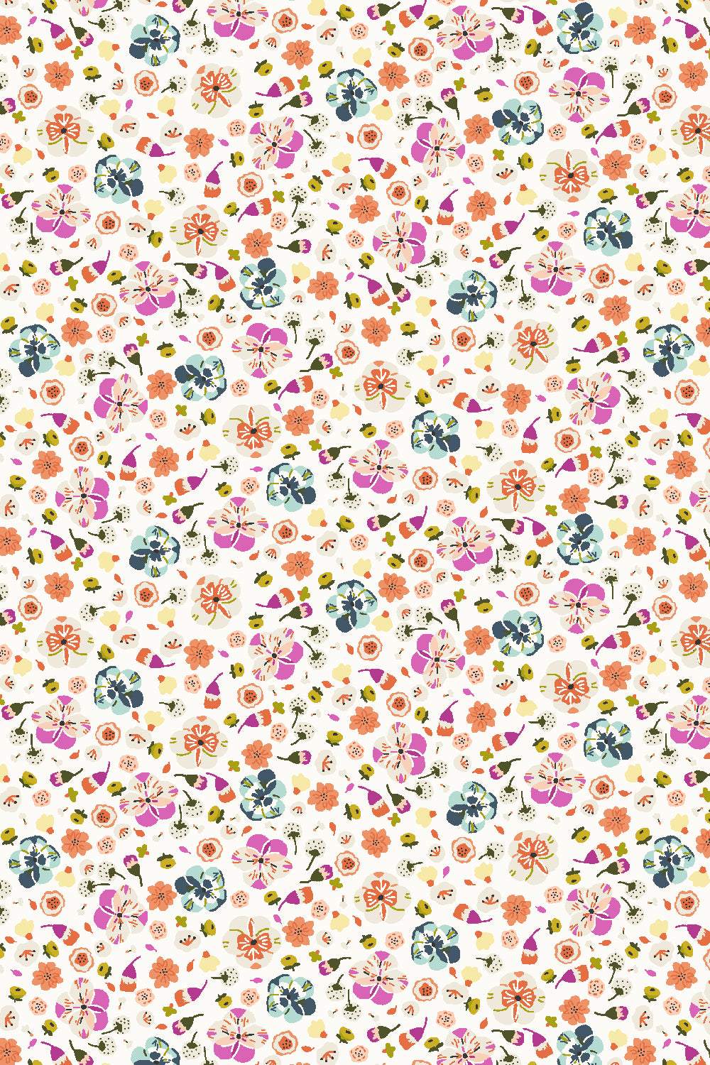 Life Finds A Way Bathed In Flowers By Cotton + Steel Enchanted