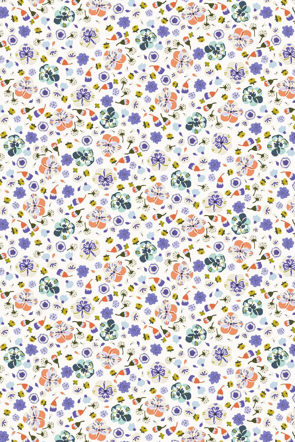 Life Finds A Way Bathed In Flowers By Cotton + Steel Majestic