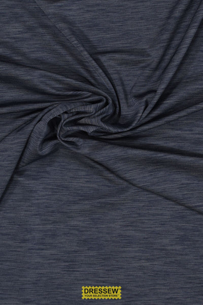 Light Weight Jersey Lycra Light Navy Melange