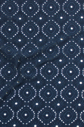 Lilian Eyelet Jersey Navy