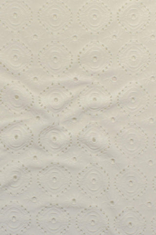 Lilian Eyelet Jersey Off White