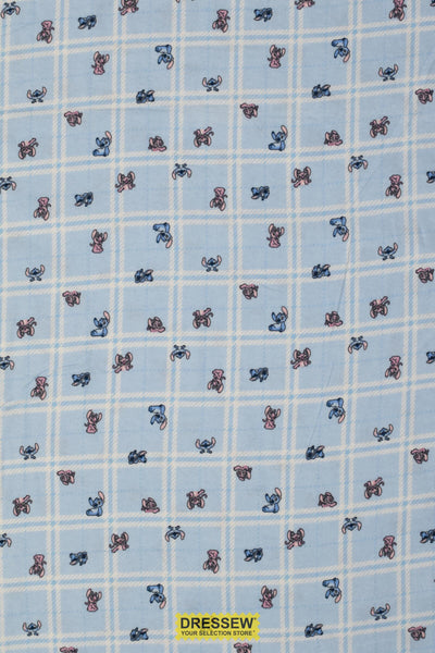 Lilo & Stitch Flannelette Light Blue / Multi