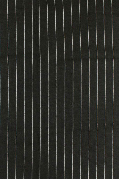 Linen Blend Stripe Black / White