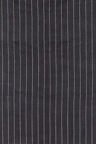 Linen Blend Stripe Coal / White