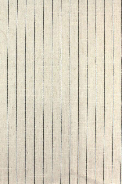 Linen Blend Stripe Natural / Black