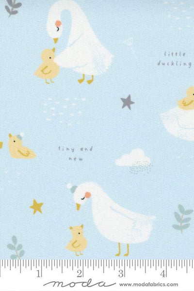 Little Ducklings Duck Pond By Paper And Cloth For Moda Blue