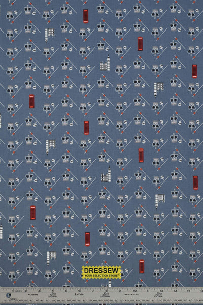 London Town HRH Cotton + Steel Blue