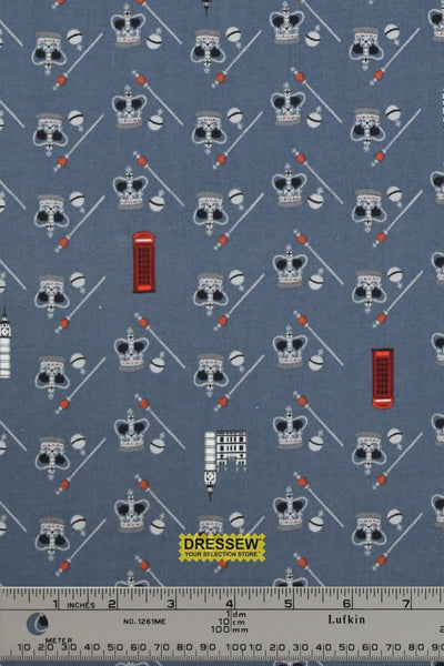 London Town HRH Cotton + Steel Blue