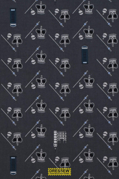London Town HRH Cotton + Steel Grey