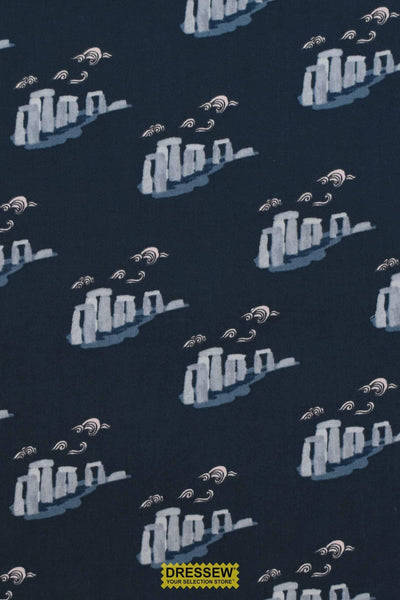 London Town Take Me To Stonehenge Cotton + Steel Dark Teal