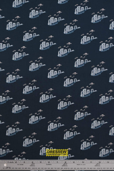 London Town Take Me To Stonehenge Cotton + Steel Dark Teal