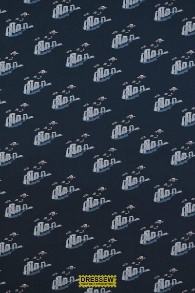 London Town Take Me To Stonehenge Cotton + Steel Dark Teal