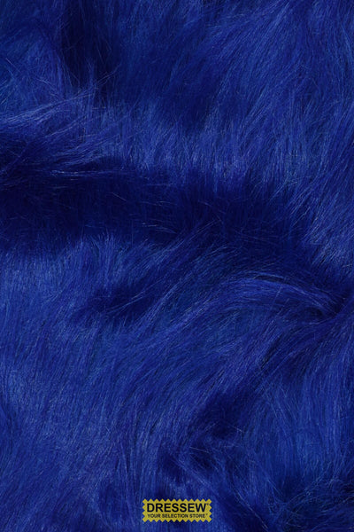Long Hair Faux Fur Blue