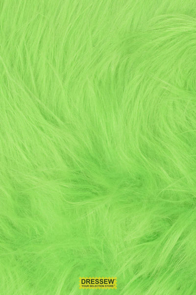 Long Hair Faux Fur Lime