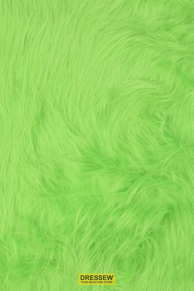 Long Hair Faux Fur Lime
