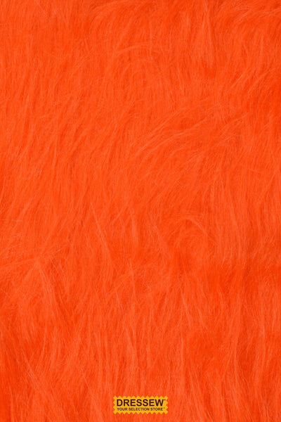 Long Hair Faux Fur Orange