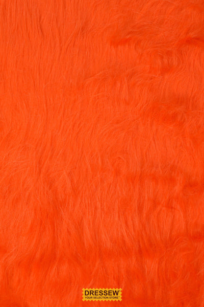 Long Hair Faux Fur Orange