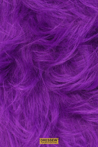 Long Hair Faux Fur Purple
