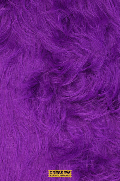 Long Hair Faux Fur Purple