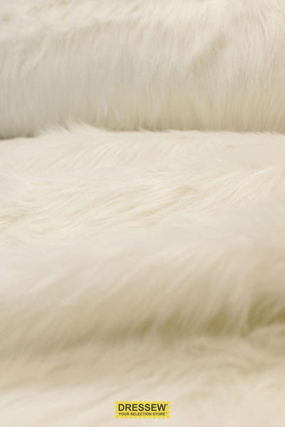 Long Hair Faux Fur White
