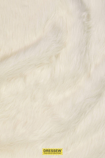 Long Hair Faux Fur White