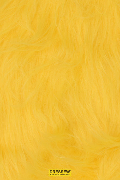 Long Hair Faux Fur Yellow