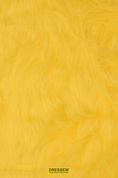 Long Hair Faux Fur Yellow