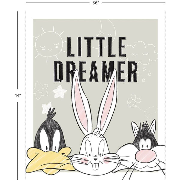 Looney Tunes Little Dreamer Panel Beige Multi